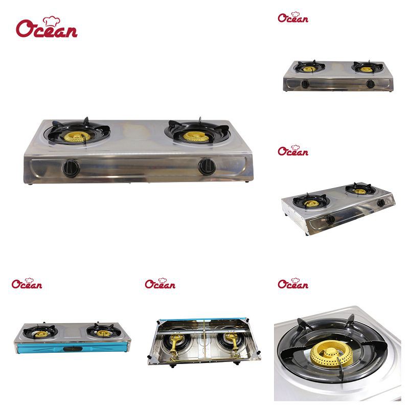 Terasest gaasipliit 2 põleti